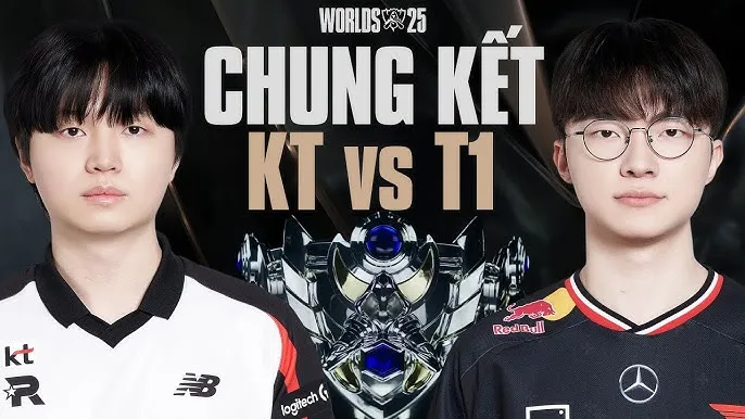 CKTG 2025: T1 vs KT – Đại Chiến Viễn Thông, Cuộc So Găng Kinh Điển Của LCK 1 T1 VS KT Đại Chiến Viễn Thông Tại CKTG 2025